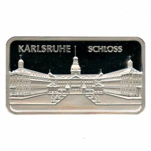 Bild von 1 oz MünzManufaktur Motivbarren Schloss Karlsruhe