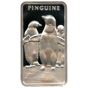 Bild von 1 oz MünzManufaktur Motivbarren Pinguine