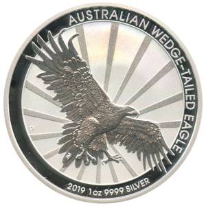 Bild von 1 oz Silbermünze Australian Wedge Tailed Eagle 2019