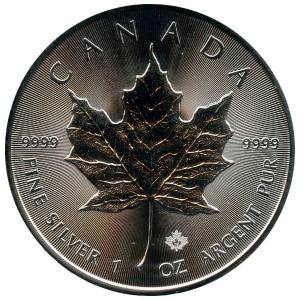 Bild von 1 oz Maple Leaf Silber - diverse