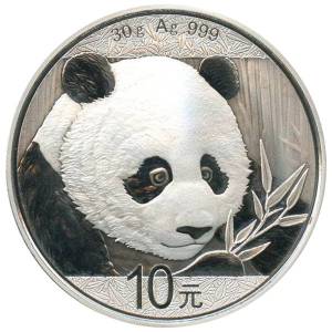 Bild von 30 g Panda Silber - 2018