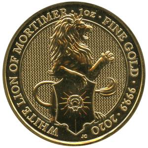 Bild von 1 oz The Queens Beasts White Lion 2020