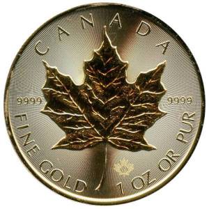 Bild von 1 oz Maple Leaf Gold - 2020