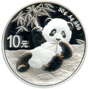 Bild von 30 g Panda Silber - 2020