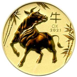1 oz Lunar III - Ochse 2021 Bild von 1 oz Lunar III - Ochse 2021