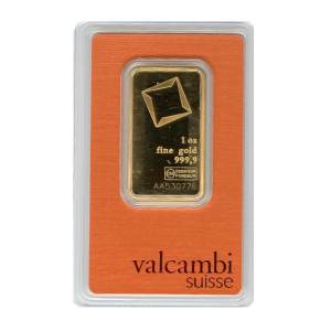 Bild von 1 oz Goldbarren - Valcambi