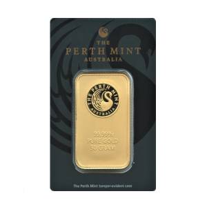 Bild von 50 g Goldbarren - Perth Mint