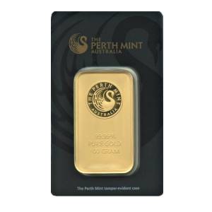 Bild von 100 g Goldbarren - Perth Mint