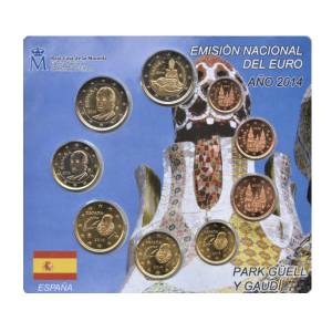Bild von Kursmünzensatz Spanien 2014 Gaudi 5,88 Euro BU