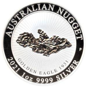 Bild von 1 oz Silber Australian Nugget - Golden Eagle 2021