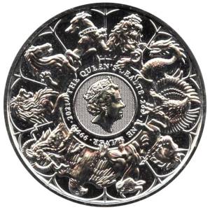 Bild von 2 oz Silbermünze The Queens Beasts Completer Coin 2021