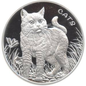 Bild von 1 oz Silber Fiji Inseln 1. Ausgabe - Cats - 2021