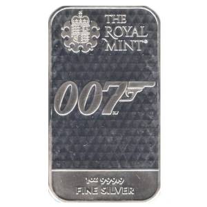 Bild von 1 oz Silberbarren The Royal Mint - James Bond 007 - Diamonds Are Forever