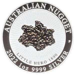 Bild von 1 oz Silber Australian Nugget - Little Hero2022