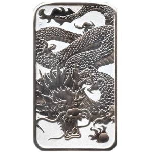 Bild von 1 oz Silber Münzbarren Perth Mint Rectangular Dragon 2022 - D