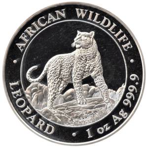 Bild von 1 oz Somalia African Wildlife Leopard Silber 2022