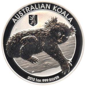Bild von 1 oz Silber Koala - 2012 - Privy Mark Bär