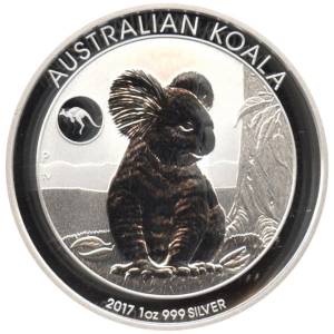 Bild von 1 oz Silber Koala - 2017 - Privy Mark Kangaroo