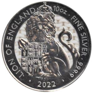 Bild von 10 oz Silber Tudor Beasts - Lion 2022