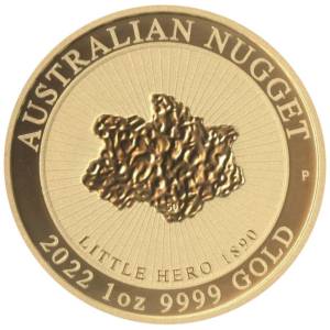 Bild von 1 oz Gold Australian Nugget - Little Hero 2022