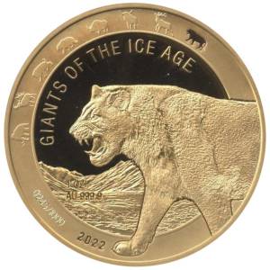 Bild von 1 oz Gold Giganten der Eiszeit - Höhlenlöwe 2022