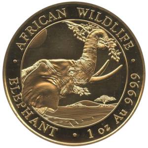 Bild von 1 oz Somalia Elefant Gold - 2023