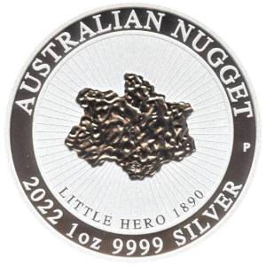 Bild von 1 oz Silber Australian Nugget - Little Hero 2022