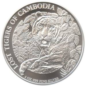 Bild von 1 oz Silber Kambodscha Lost Tigers - 2023