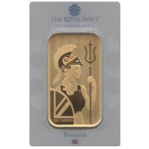 Bild von 100 g Goldbarren The Royal Mint - Britannia