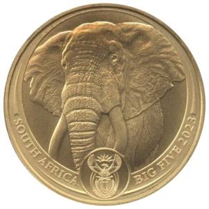 Bild von 1 oz Gold Südafrika Big Five - Elefant 2023