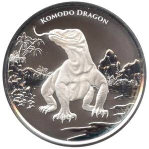 Bild von 1 oz Silbermünze Tokelau Komodo Dragon 2022