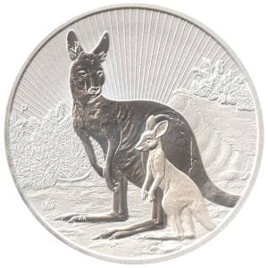 Bild von 2 oz Silber Australien Next Generation - Piedfort Känguru 2023