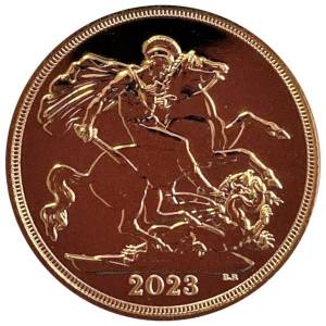 Bild von One Pound Coronation Sovereign King Charles 2023
