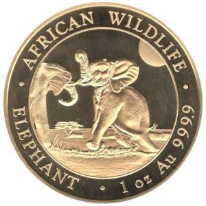 Bild von 1 oz Somalia Elefant Gold - 2024