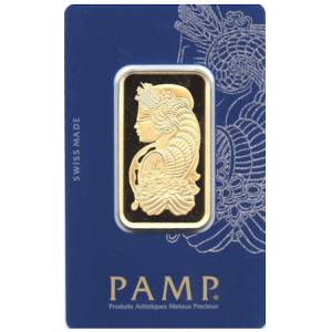 Bild von 1 oz Goldbarren - Pamp