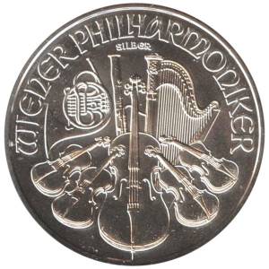 Bild von 1 oz Philharmoniker Silber - 2024 - 19% MwST
