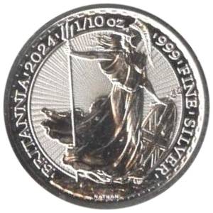 Bild von 1/10 oz Silber Britannia 2024