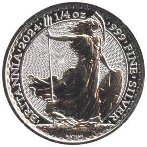 Bild von 1/4 oz Silber Britannia 2024