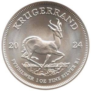 Bild von 1 oz Silbermünze Krügerrand 2024 - 19 % Mwst