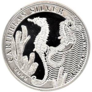 Bild von 1 oz Seepferdchen Silber Barbados - 2022