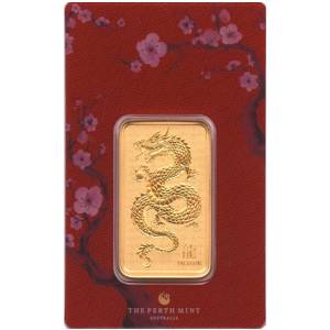 Bild von 1 oz Goldbarren Perth Mint - Lunar Drache