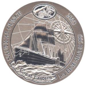 Bild von 1 oz Ruanda Nautical Silber - Great Eastern 2023 - 19% MwST