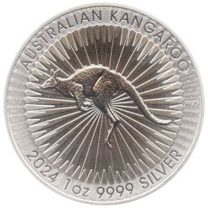 Bild von 1 oz Kangaroo Perth Mint Silber - 2024 - 19% MwST