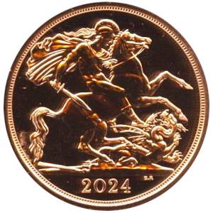 Bild von Two Pound double Coronation Sovereign King Charles - 2024