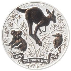 Bild von 1 oz Silber Australien 125 Jahre Perth Mint 2024 - Regelbesteuert