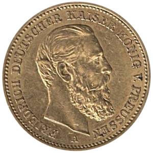 Bild von 20 Mark Preussen Friedrich III - 1888 A