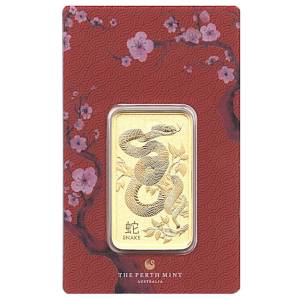 Bild von 1 oz Goldbarren Perth Mint - Lunar Schlange