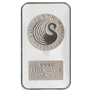 Bild von 1 oz Silberbarren - Perth Mint