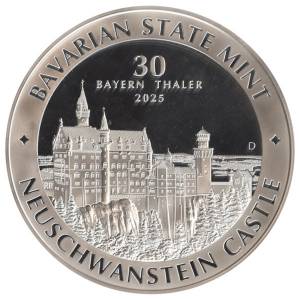 Bild von 1 Kilo Silber Bayern Thaler - Schloss Neuschwanstein 2025