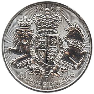 Bild von 1 oz Royal Arms Silber - 2025 -19% MwSt.
